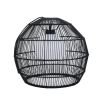 16" 13 Lights Black PE Woven Pendant