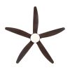 56 in. Indoor&Outdoor Integrated LED Natural Brown Ceiling Fan with Light Kit and Remote Control