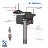 34.2 in. 24W LED light bulb ceiling fan with double finish frame
