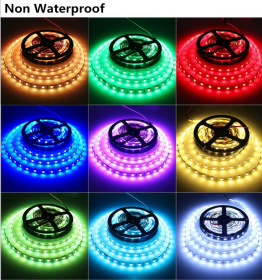 LED Light Strips Highlight 60 Light Beads Epoxy Waterproof Soft Strips (Option: IP20 white-50cm)