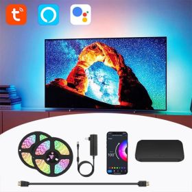 TV Atmosphere With Graffiti Smart Projector Curtain Background Light (Option: For 60to65 inch-US)