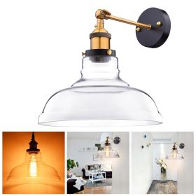 11 Flashlight Shape Glass Wall-mounted Light/Transparent (Warehouse: LA01)